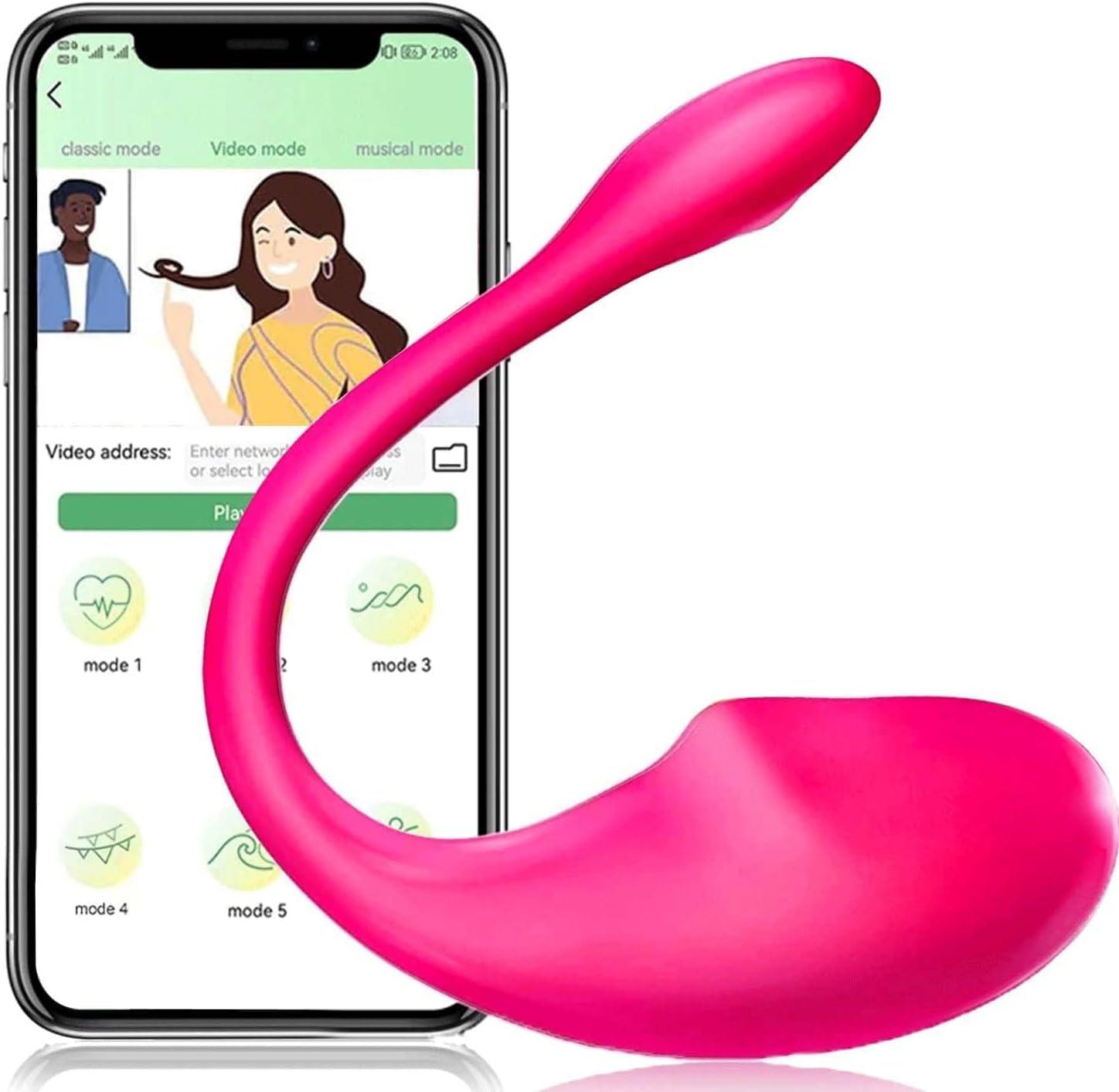 Rose Toy for Women, Washable and Rechargeable Licking Pleasure Mini Remote with 