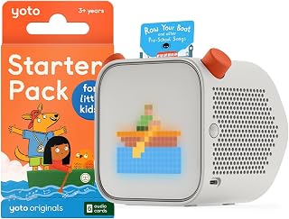YOTO Player (3rd Gen.) Kids Audio Player + Little Kids Pack, Ages 3+ | Kids audio player bundle | story dream machine | screen-free storytelling toy | make your own card | gift for kids ages 3+