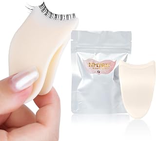 Lash Applicator Tool Lashes Clip for Beginners Easy to Apply Eyelashes Applicator Tool Daily Use Buddy Tool Easy Apply Pinzas para Pestañas by JIMIRE(Beige)
