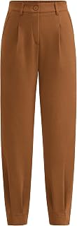 PRETTYGARDEN Women High Waist Ankle Length Work Dress Pants