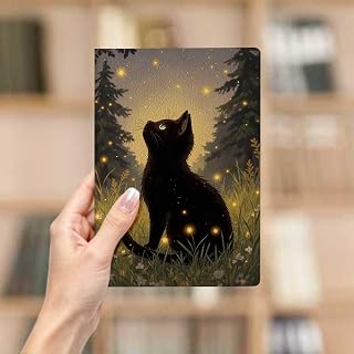 Cute Cat Leather Notebook for Work, A5 Size, 80 Pages, Note-taking Journal, 8.25 x 5.8 Inches, Writing Journal, Travel Journal, Gift for Cat Lovers