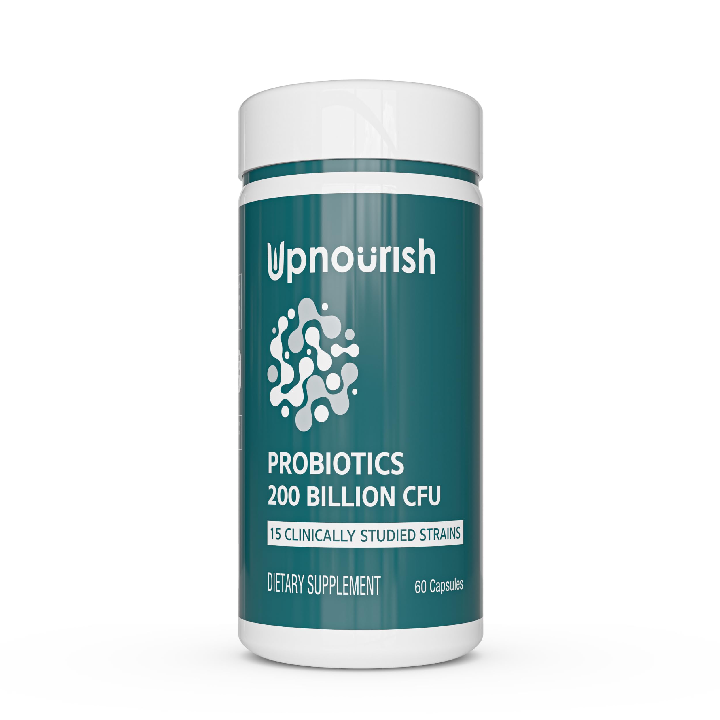 UpNourish Probiotics - 200 Billion CFUs for Men and Women, 15 Clinically Studied