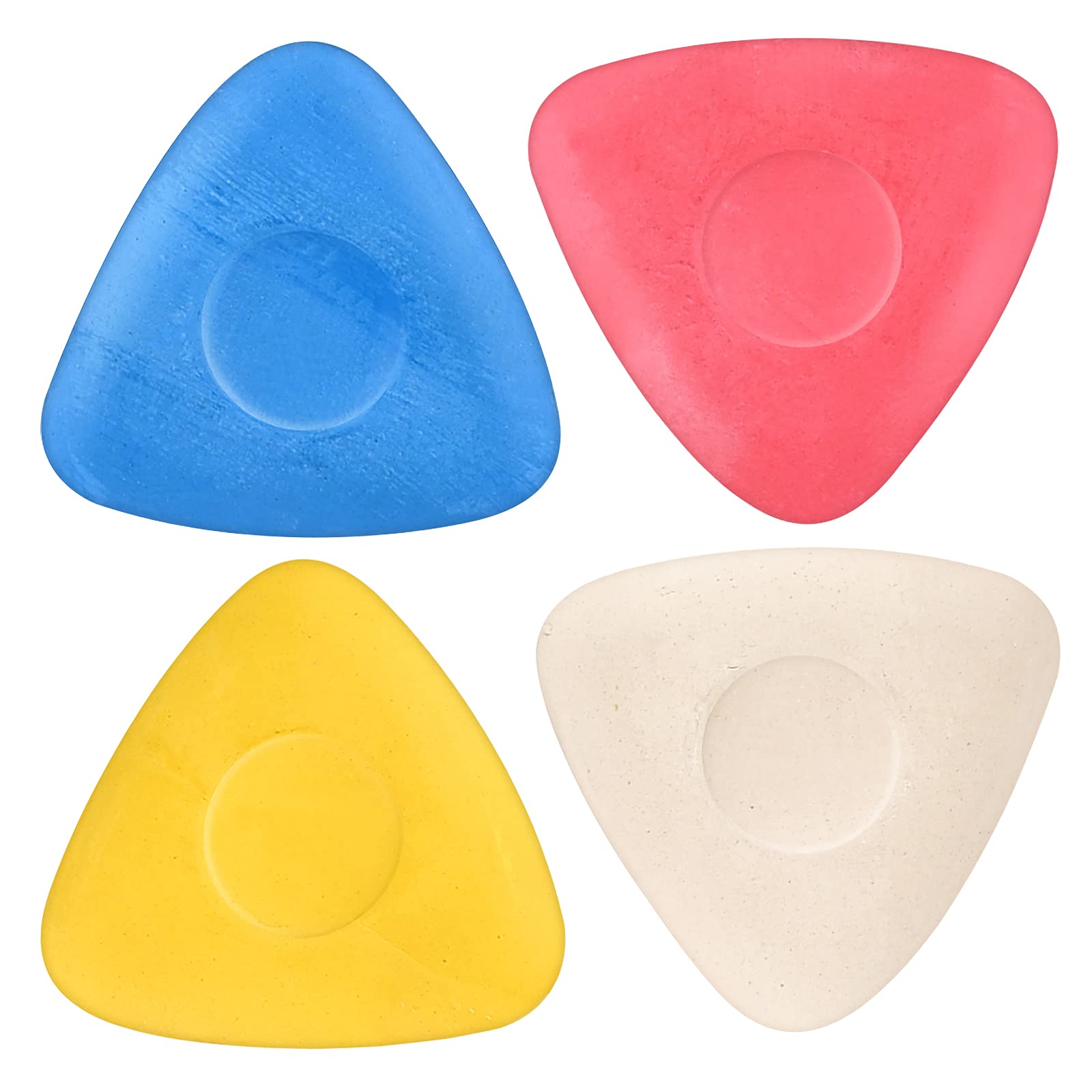 ASTARON 4 Colors Tailor Chalk for Sewing - Triangle Fabric Marking Pencils for T