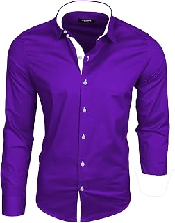 Subliminal Mode Men's Long Sleeve Shirt | Classic Fit | Comfortable and Easy to Wash | Ideal for Office and Casual Outings S500