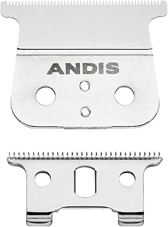Andis 04521 Carbon Steel T-Blade, T-Outliner, GTO, GO &amp; GTX Trimmers | Wear-resistant blade for outlining, dry shaving &amp; fading, heat-resistant, cooler cutting, hair trimmer blade