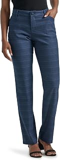 LEE Women's Wrinkle Free Relaxed Fit Straight Leg Pant Pants
