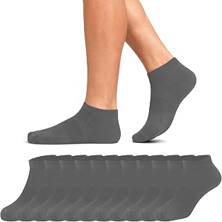 10 Pairs Low Cut Athletic Running Ankle Socks for Men Women