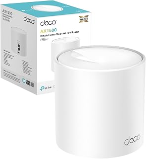 TP-Link Deco X10 AX1500Mbps Dual Band WiFi 6 Router, Home Seamless Roaming | "WiFi Router with 2x2G Ports, Parental Control, AI Driven Mesh, Voice Control, WiFi Dead Zone Killer, MU-MIMO, Easy Setup"