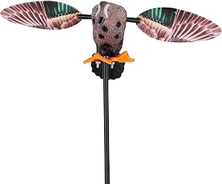 Asixxsix Remote Control Duck Decoy with Flapping Wings | Weather Proof Paint Metal Stake, Easy Placement, Outdoor huntings Practice, Outdoor Pond Garden Decoration