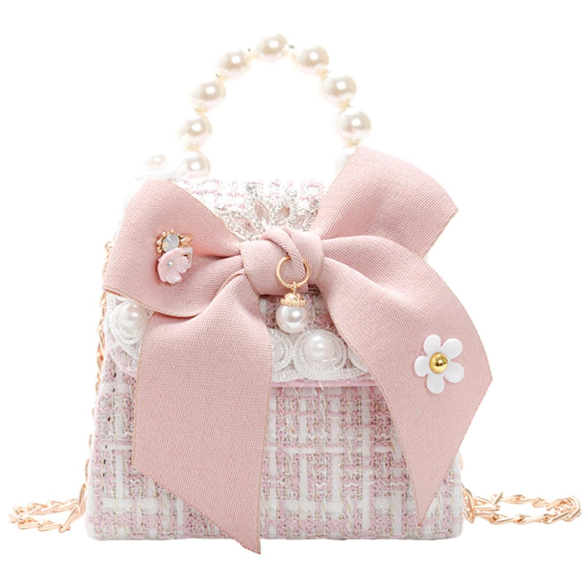 SHERCHPRY 1pc Fashion Mini Crossbody Bag for Girls Stylish Bow Design Shoulder M