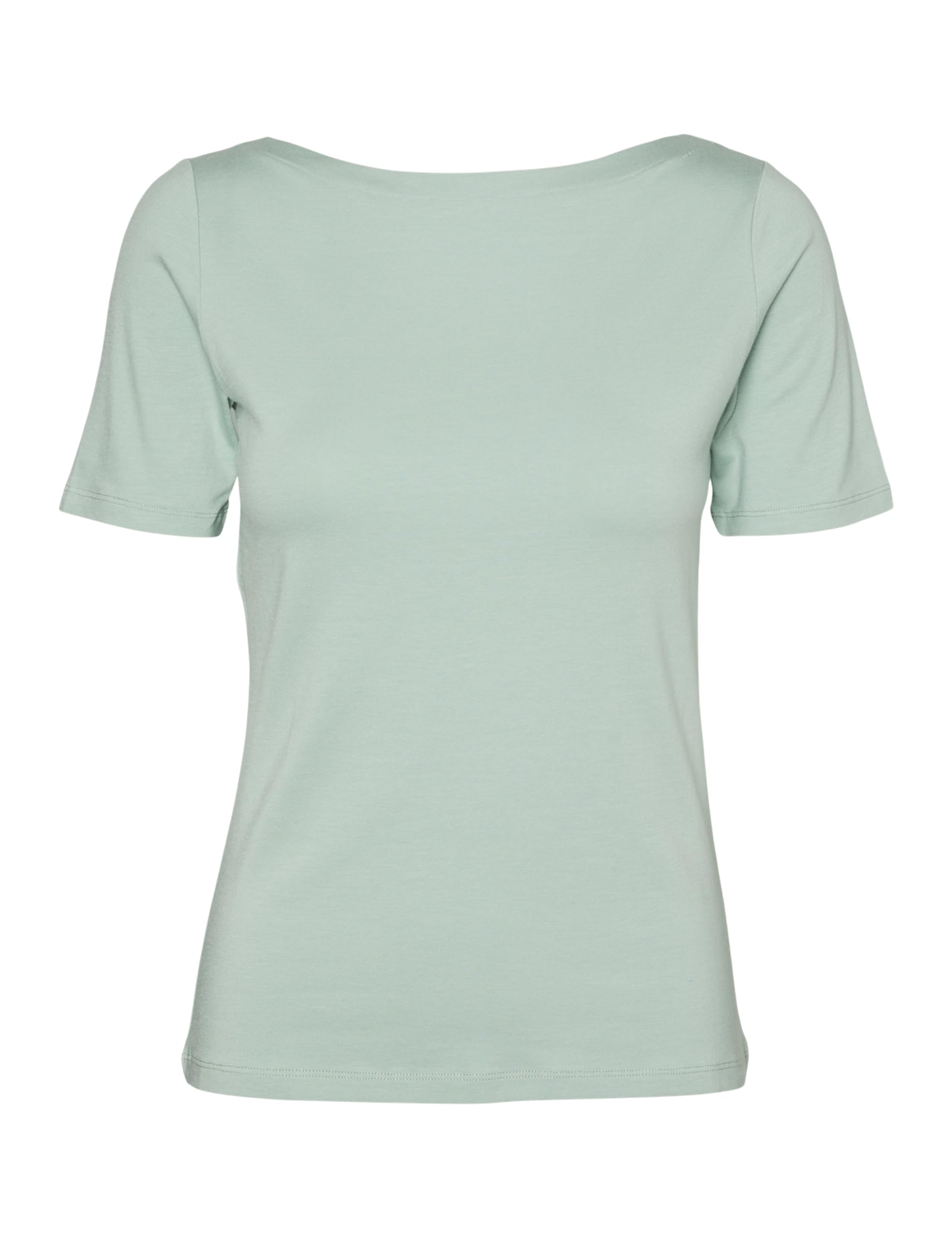 VERO MODA Women's Basic Short Sleeve Boat Neck Top