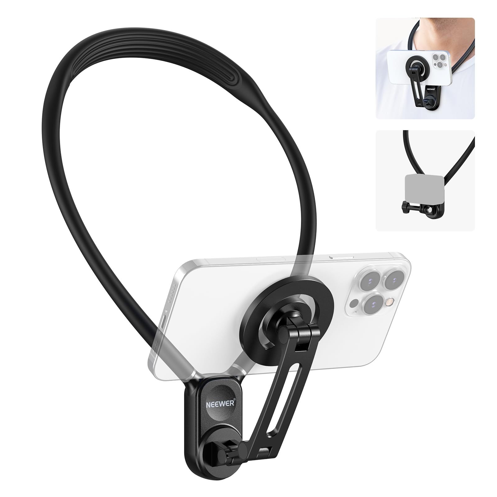 NEEWER Magnetic Neck Holder for Action Camera & Phone, GP16