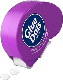 Glue Dots .375" Poster Dot Disposable Dispenser - 200 Clear Dots