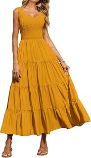 PRETTYGARDEN Tank Summer Dresses for Women Maxi Dress Casual Women's (Pack of 1)