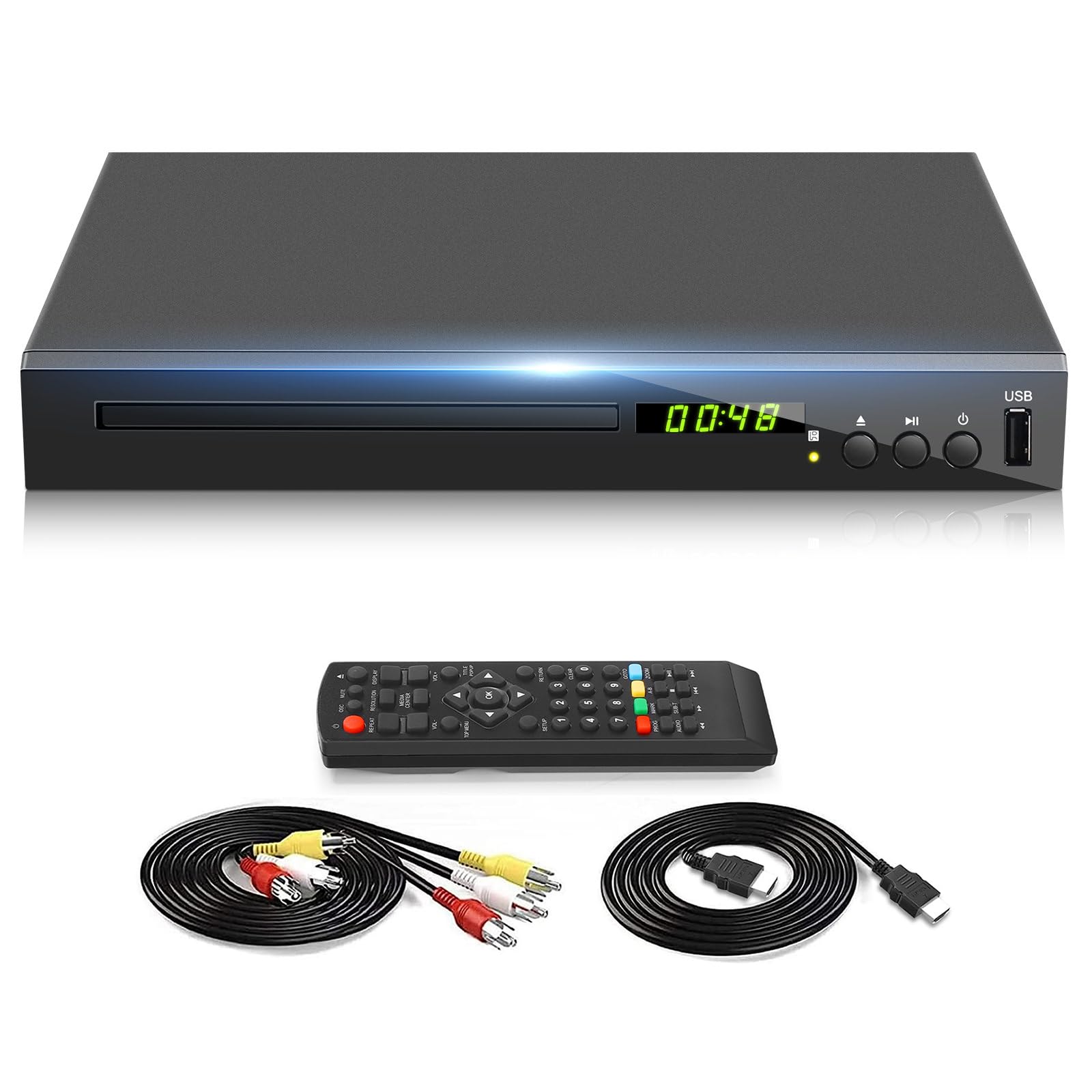 Blu Ray Player, HD Bluray DVD Player for TV, Play Region A/1 Blu-Ray Disc and Al