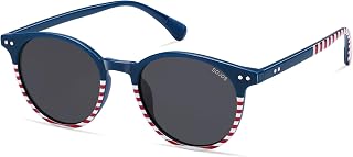 SOJOS Small Round Classic Polarized Sunglasses for Women Men Vintage Style