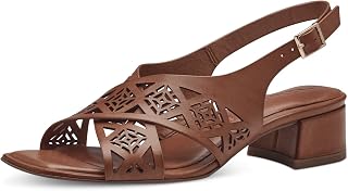 Tamaris Women’s sandal with block heel leather