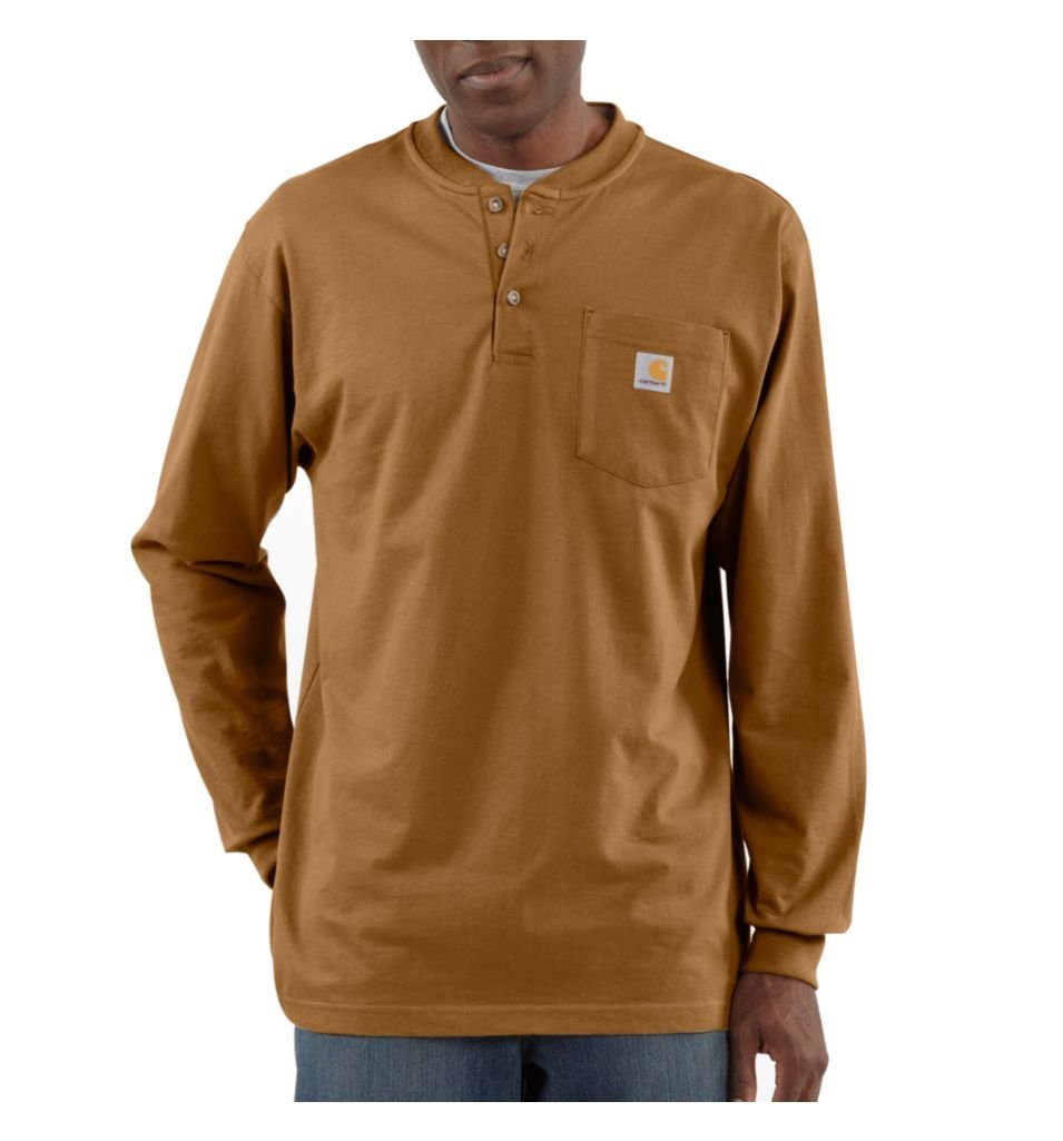 Carhartt Men's Workwear Pocket Long Sleeve Henley Shirt