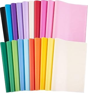 60 Coloured Tissue Paper for Wrapping Gifts,Cydaluya Tissue Papers with 20 Colors, 35x50cm Tissue Paper Sheets Perfect for Packaging Gifts and Crafts