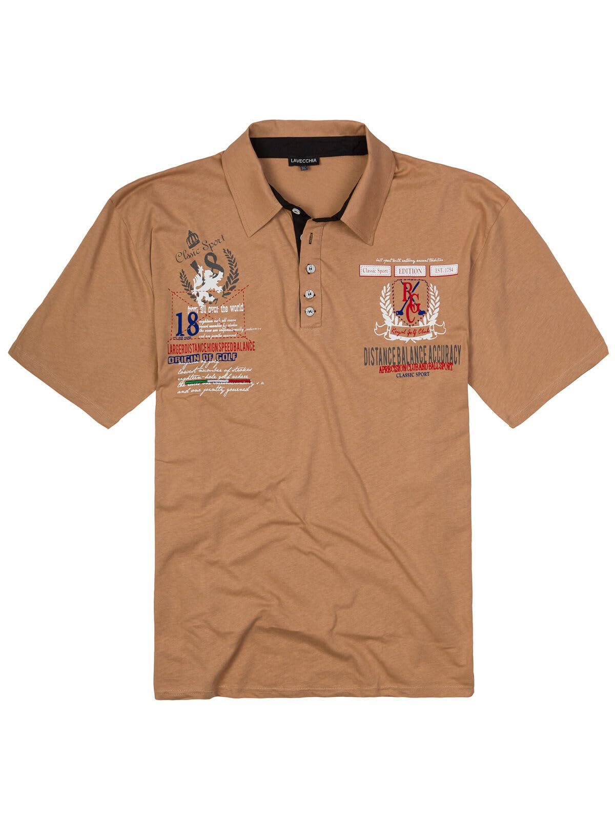 Lavecchia Men's Poloshirt Cream-White
