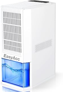 EasyAcc® Dehumidifier for Basement,2000Ml Ultra-Dehumidifier for Home -1L/Day with 4 Copper Pipes-Dehumidify by 4 times/85W/Auto Shut off/7 LED Help to Prevent Mould Musty Smells Garage Q22