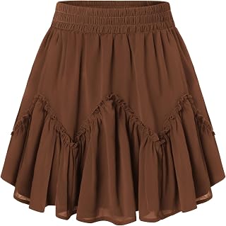 Scarlet Darkness Womens Ruffle Mini Skirt High Waist Mini Skirt Renaissance Pirate Mini Skirt