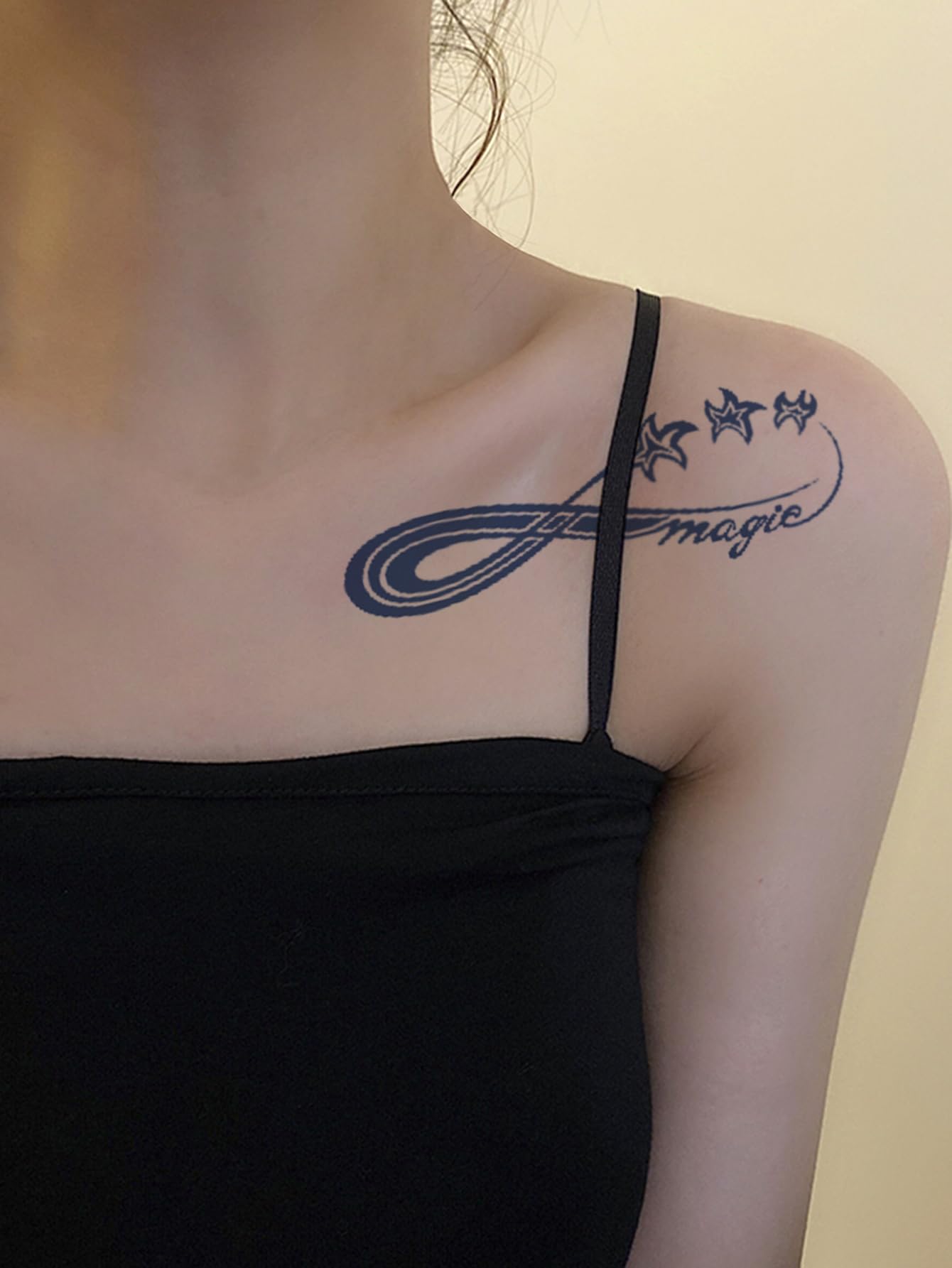 Herbal Juice Semi-Permanent Minimalist Tattoo Inspirational Words Infinity Symbo