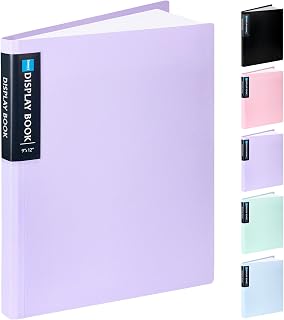 Sooez Art Portfolios 9"x12", 40 Pockets Large Portfolio Folder Display | 80 Pages, Heavy Duty Art Portfolio Folder with Clear Sheet Protectors, Presentation Book for Artwork Document Organizer