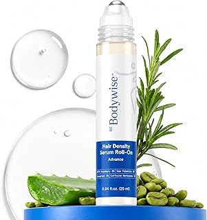 Be Bodywise Hair Growth Serum Roll On - 5% Saw Palmetto, 3% Rosemary Oil for Hair Growth, 3% Fenugreek,1% Caffeine Herbasome | Serum for Hair Loss &amp; Hair Regrowth For Men &amp; Women 25ml/0.84 fl oz