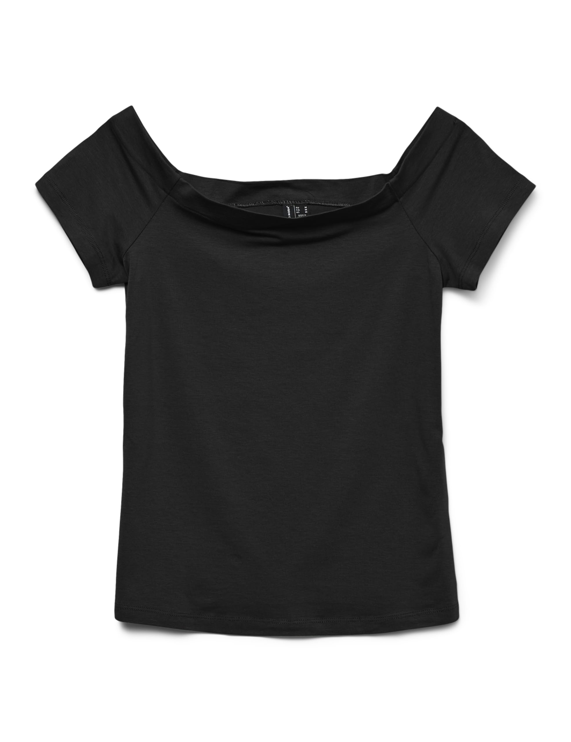VERO MODA Women's Off Shoulder Short T-Shirt - Daily Fashion Top Essential