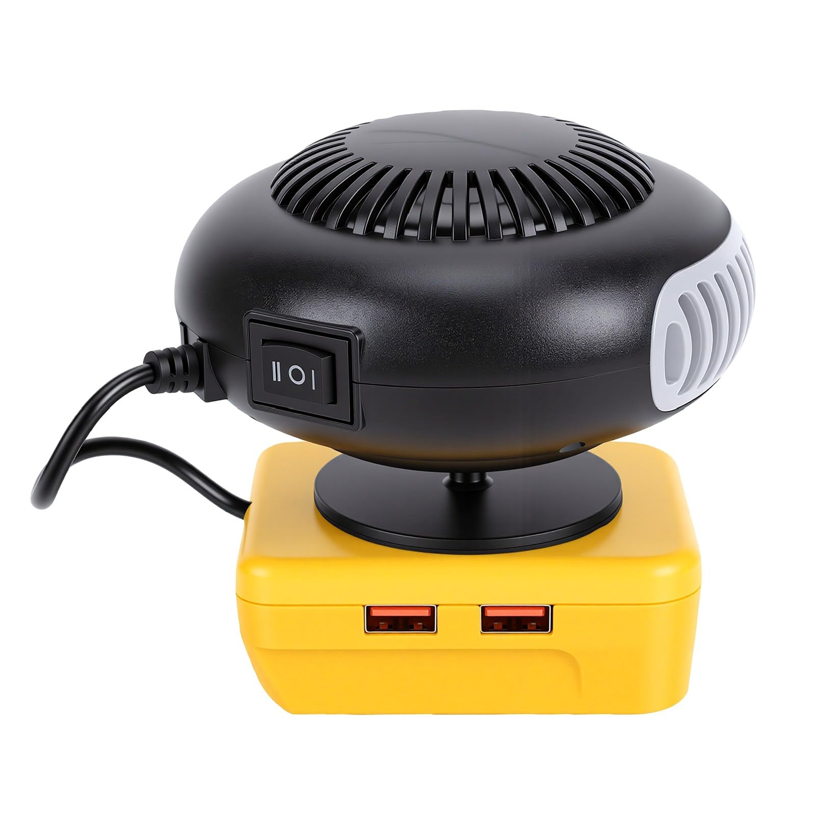 OPPWONG Cordless Heater 360 Degree Rotating Compact 18V 20V | ABS, Portable Heat