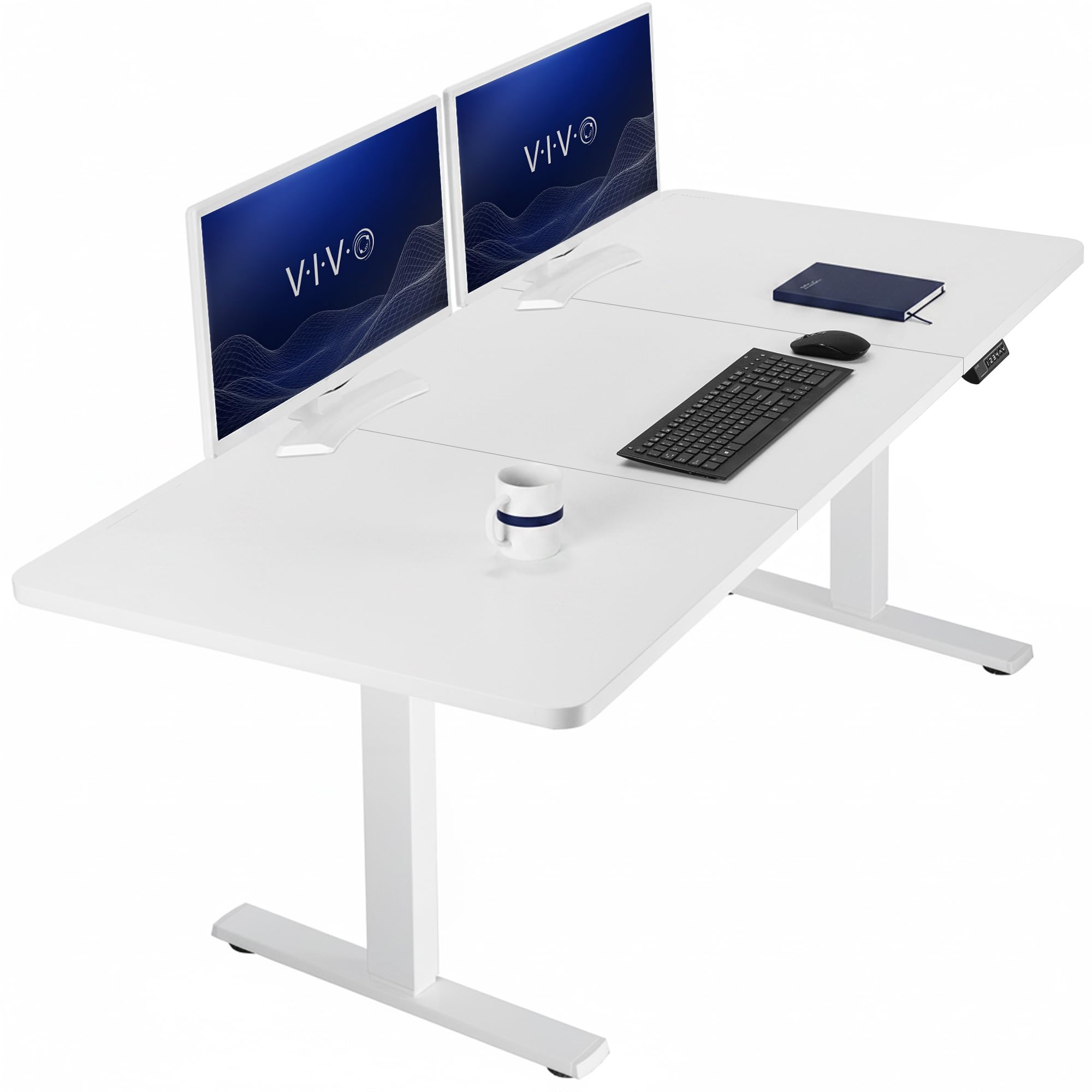 VIVO White 71 x 30 in Standing Desk, DESK-KIT-1W7W