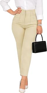 Kubsid Womens Straight Leg Dress Pants 2026 High Waisted Stretchy Work Business Casual Pants Office Trousers with Pockets