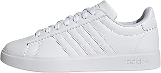 adidas Men's Grand Court 2.0 Tennis Shoe, FTWR White/FTWR White/Ecru Tint, 6.5