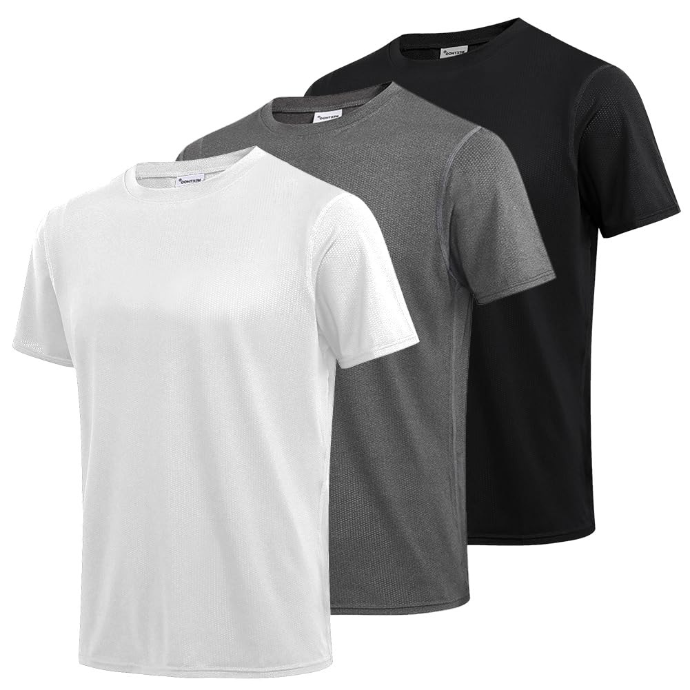 MEETWEE Sports Shirt Men's Running Shirt Short Sleeve Mesh Functional Shirt Brea