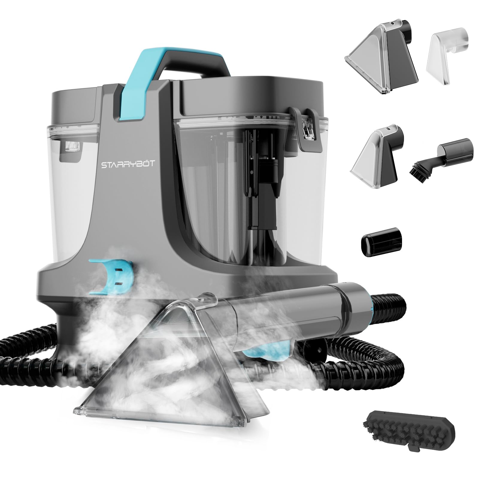 Starrybot Portable Carpet Cleaner with Steam, 18Kpa Spot Cleaner | Steam and hea
