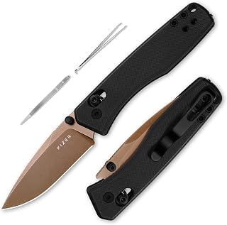 Kizer Aegis EDC Pocket Knife, 2.8" D2 Steel Drop Point Folding Knife