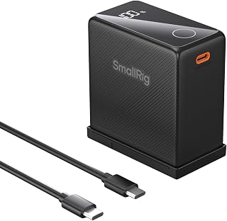 SMALLRIG NP-F970 USB-C Battery, 10500mAh 3.5H Fast Charged NPF Battery | PD 36W Fast Charging, for Sony FX3 A7IV A7V, for Canon R5 Mark II/R6, for Nikon Z8 ZR, Power Supply for LED Light, Monitor