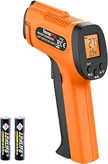 ThermoPro TP30 Infrared Thermometer Gun, Laser Thermometer for Cooking, Pizza Oven, Griddle, Engine, HVAC, Laser Temperature Gun with Adjustable Emissivity & Max Measure -50°C ~ 550°C (Not for Human)