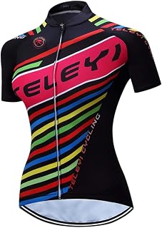 Ladies Cycling Jersey Short Sleeve 3 Pockets Reflective S-3XL