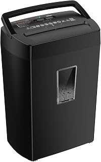 Bonsaii 12-Sheet Cross-Cut Heavy Duty Paper Shredder for Home Office | P-4 Security, 21-Litre Bin, 5-Min Continuous Shredding, Shreds Mails and Staples, C275-A