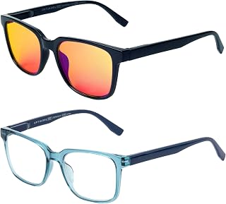 Anti Blue Light Blocking Glasses - Unisex - Reduce Visual Fatigue - Anti-Glare, Flexible, Lightweight - Blue Light Glasses - PC and Computer - Wellness with Screens.