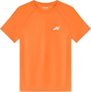 Boys UPF 50+ Swim Shirt Short Sleeve UV Sun Protection Rash Guard Youth Kids SPF Water Shirts for Beach Surf Bathing