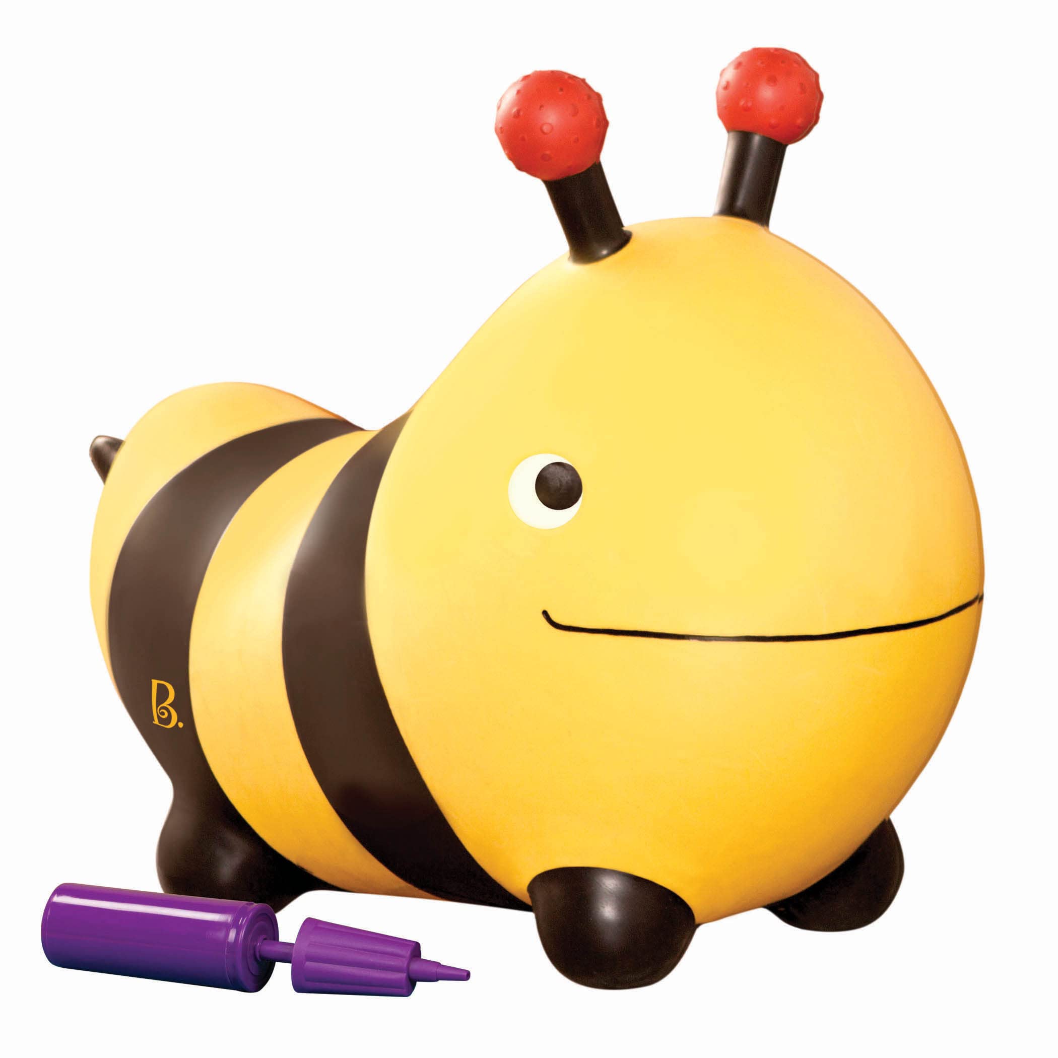 B. toys Bee Bouncer Ride-On Toy, Bouncy Boing! Bizzi with Air Pump, Riding | Inf