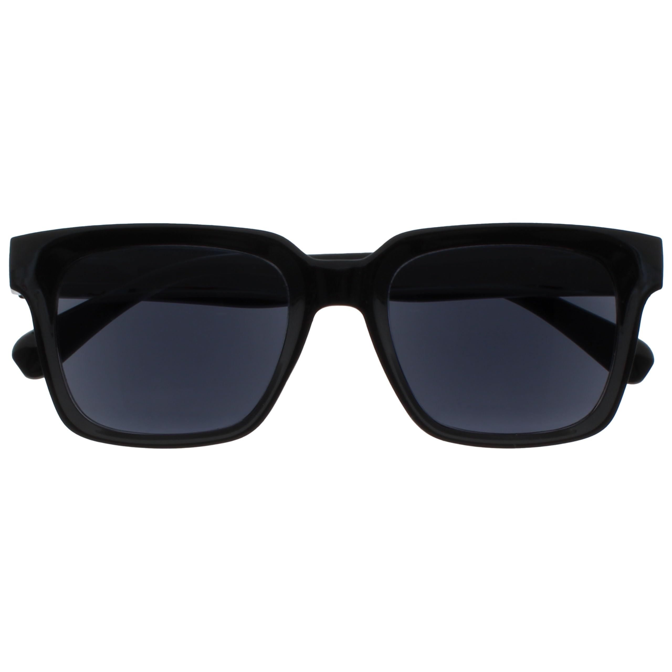 OPULIZE ERA Sunglasses for Women & Men- Black Tinted Lens- Anti- reflective & An