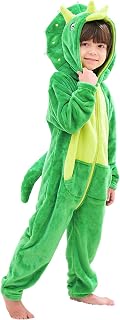 LOLANTA Boys' Girls' Bodysuits Costume Fleece Dinosaur Jumpsuit One-Piece