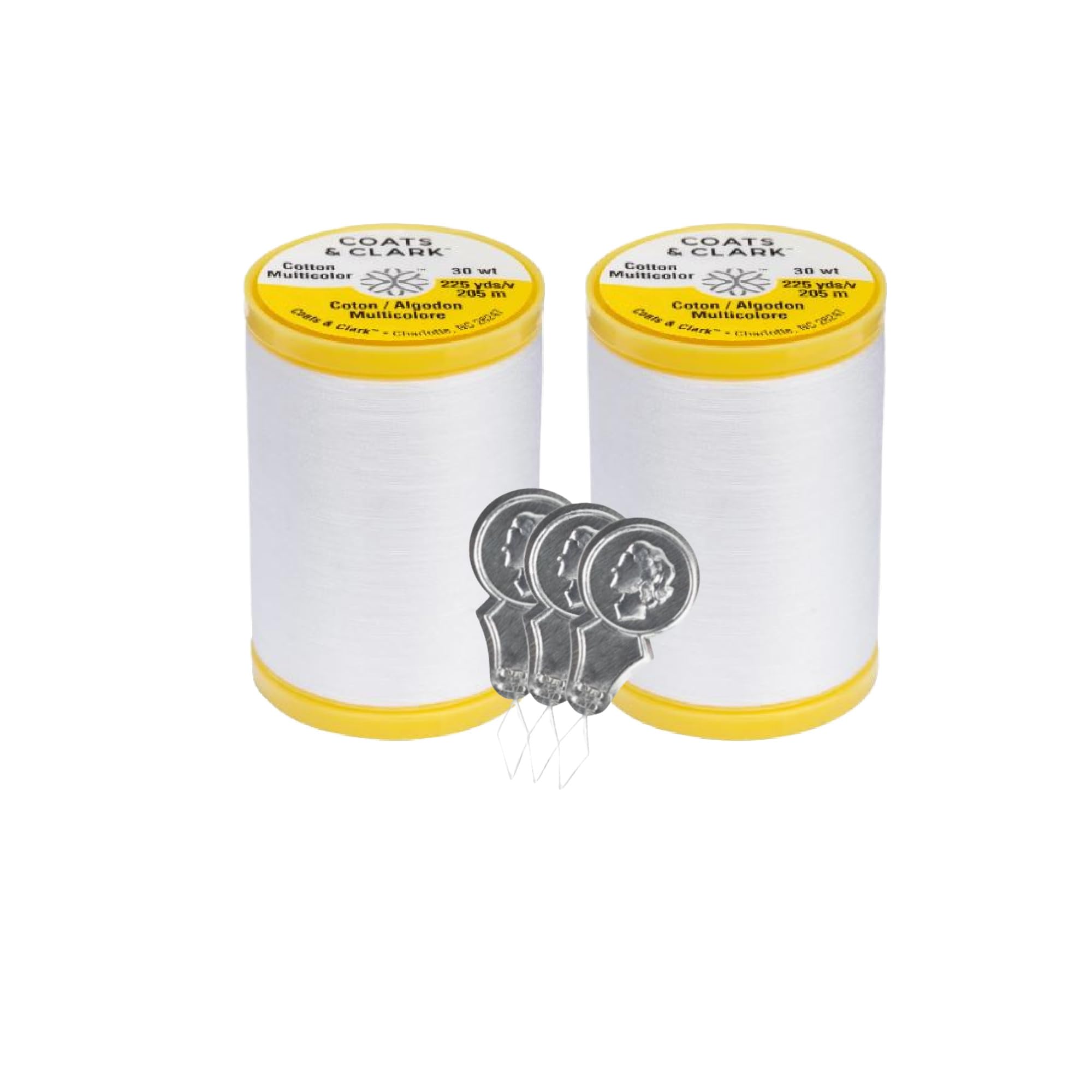 Coats & Clark Cotton All Purpose Sewing Thread 100% Mercerized Cotton 225 Yards 