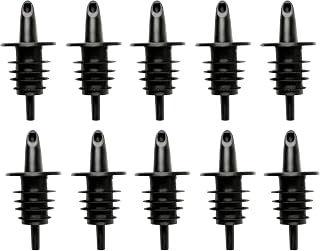 Hawaiian Shaved Ice Syrup Precise Control Bottle Pourers, 10-Pack | Professional Pour Spouts, For Snow Cone & Drink Flavors