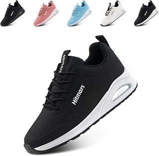 Hitmars Trainers, Women's Running Shoes, Trainers, Sports Shoes, Tennis Shoes, Fitness Shoes, Jogging Shoes, Women's Shoes, Running Shoes, Comfortable, Black, EU 36-42