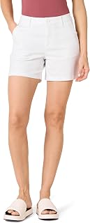 Amazon Essentials Mujer Pantalones Cortos de Estilo Chino, Corte Ajustado y Tiro Medio de 12,7cm